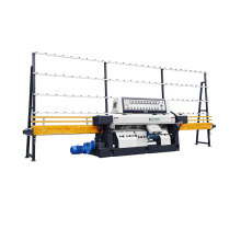 9 Spindles Straight Line Glass Edging Polishing Machine With PLC Control